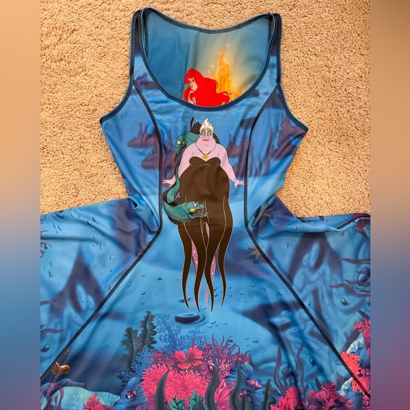 BLACKMILK X DISNEY LITTLE MERMAID DRESS IOD REVERSIBLE NWOT SIZE S - Picture 5 of 10